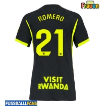 Atletico Madrid Cristian Romero #21 Auswärtstrikot Frauen 2026-27 Kurzarm